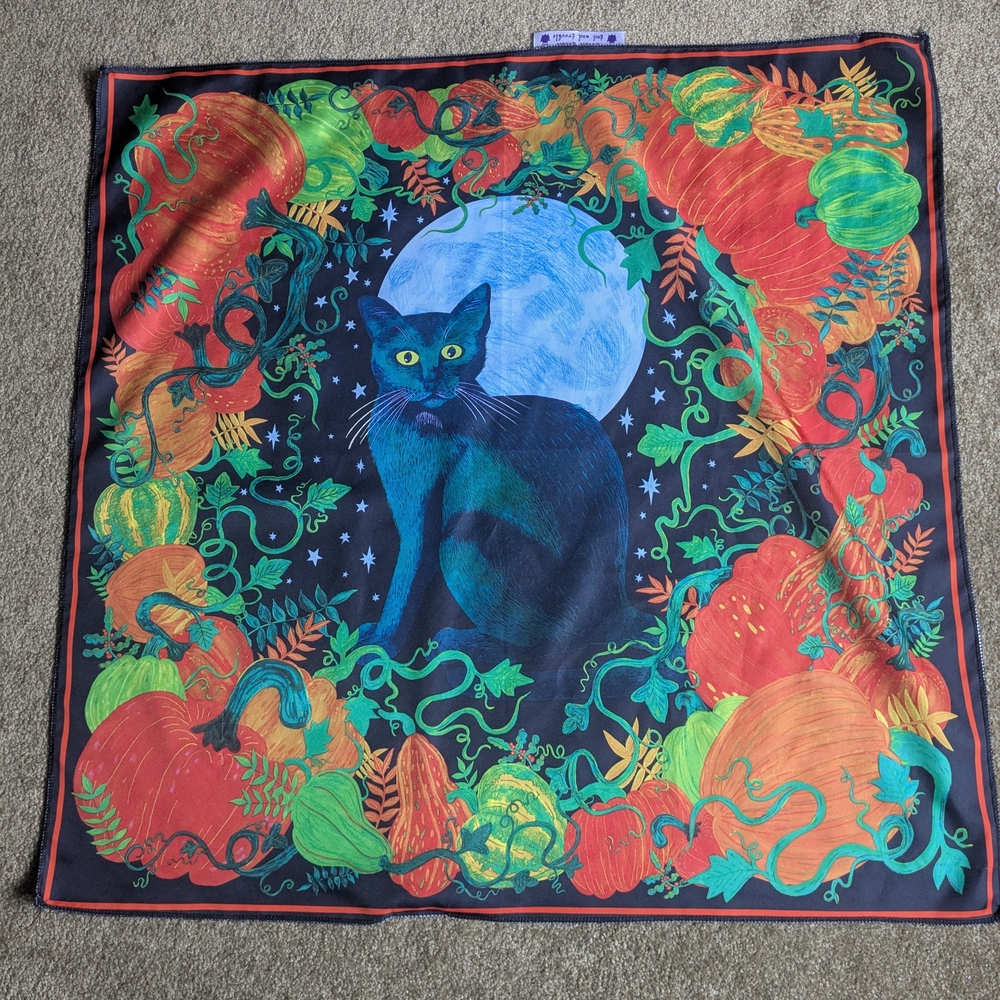 Lush Black Cat In The Moonlight Knot Wrap